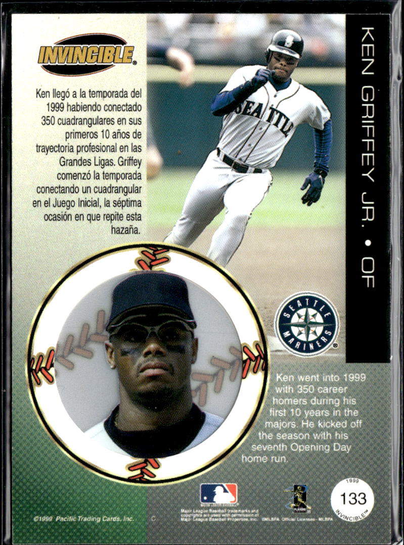 Ken Griffey Jr. 1999 Pacific Invincible Seattle Mariners