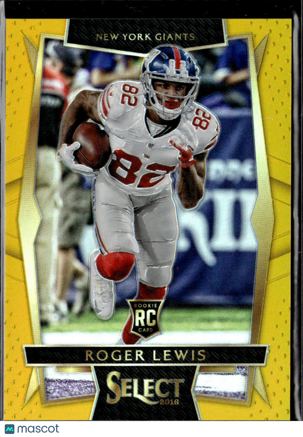 Roger Otto Lewis 2016 Select GOLD Prizm Rookie RC 1/10 New York Giants