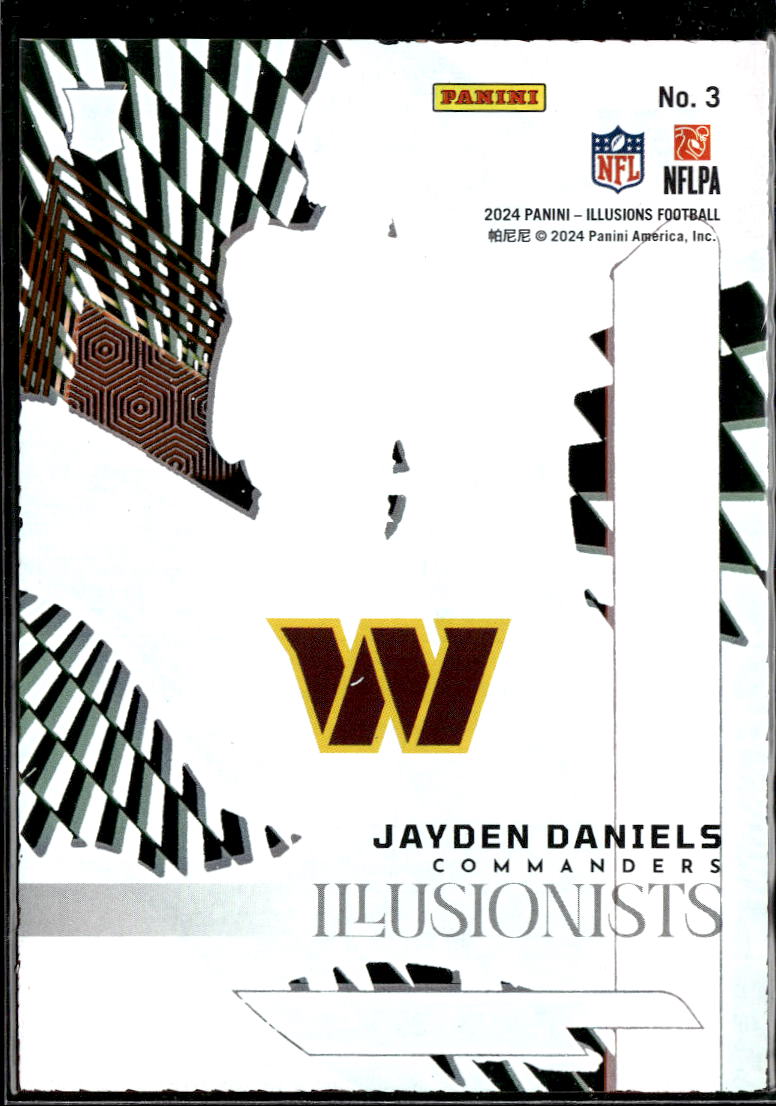 Jayden Daniels 2024 Illusions Illusionists RC Orange Washington Commanders