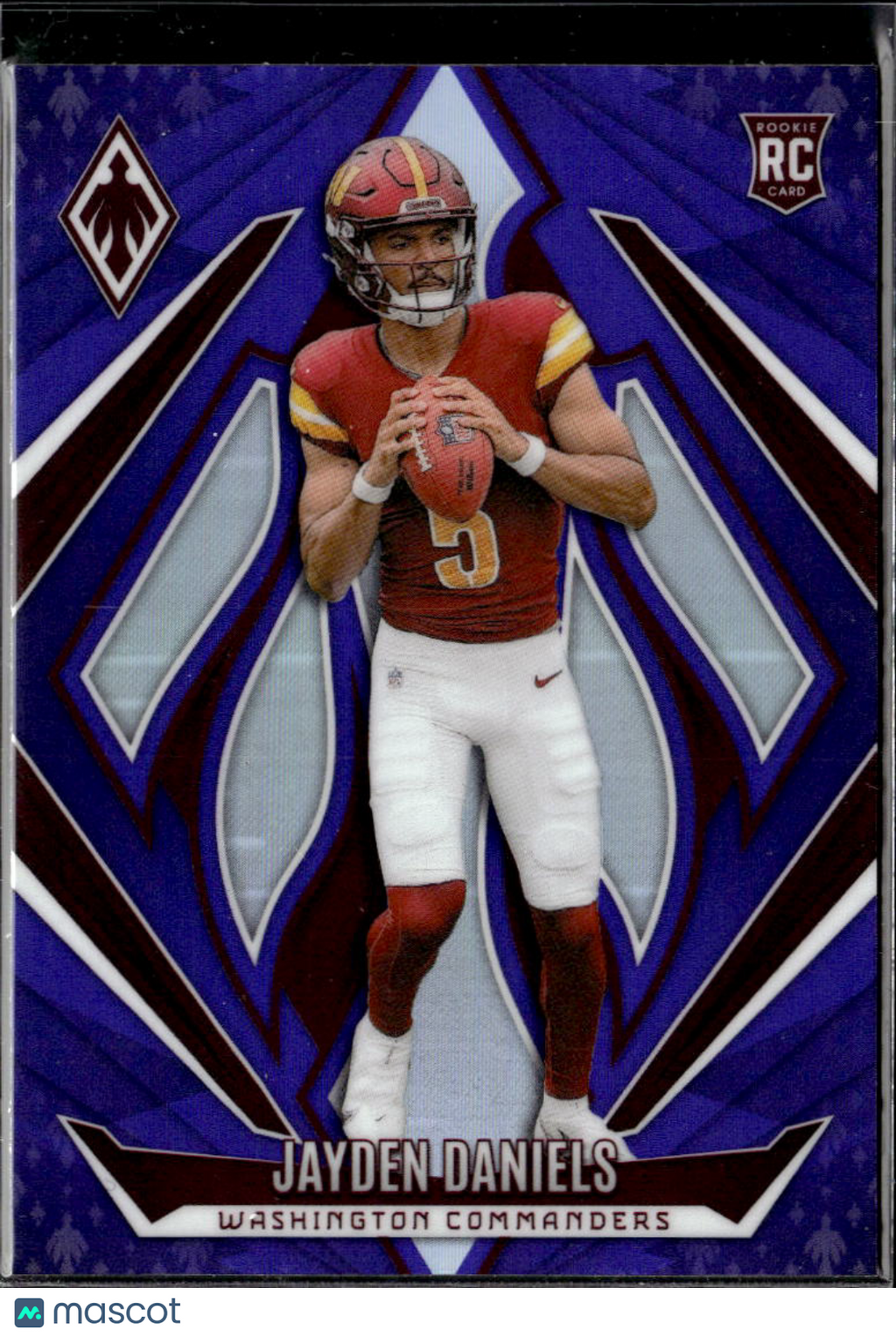 Jayden Daniels 2025 Phoenix Purple Rookie RC Washington Commanders