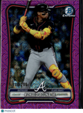 Ronald Acuna Jr. 2024 Bowman Chrome Fuchsia Mojo Refractor 196/299 Braves