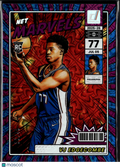 VJ Edgecombe 2025 Donruss Net Marvels Blue Rookie RC 36/49 Philadelphia 76ers