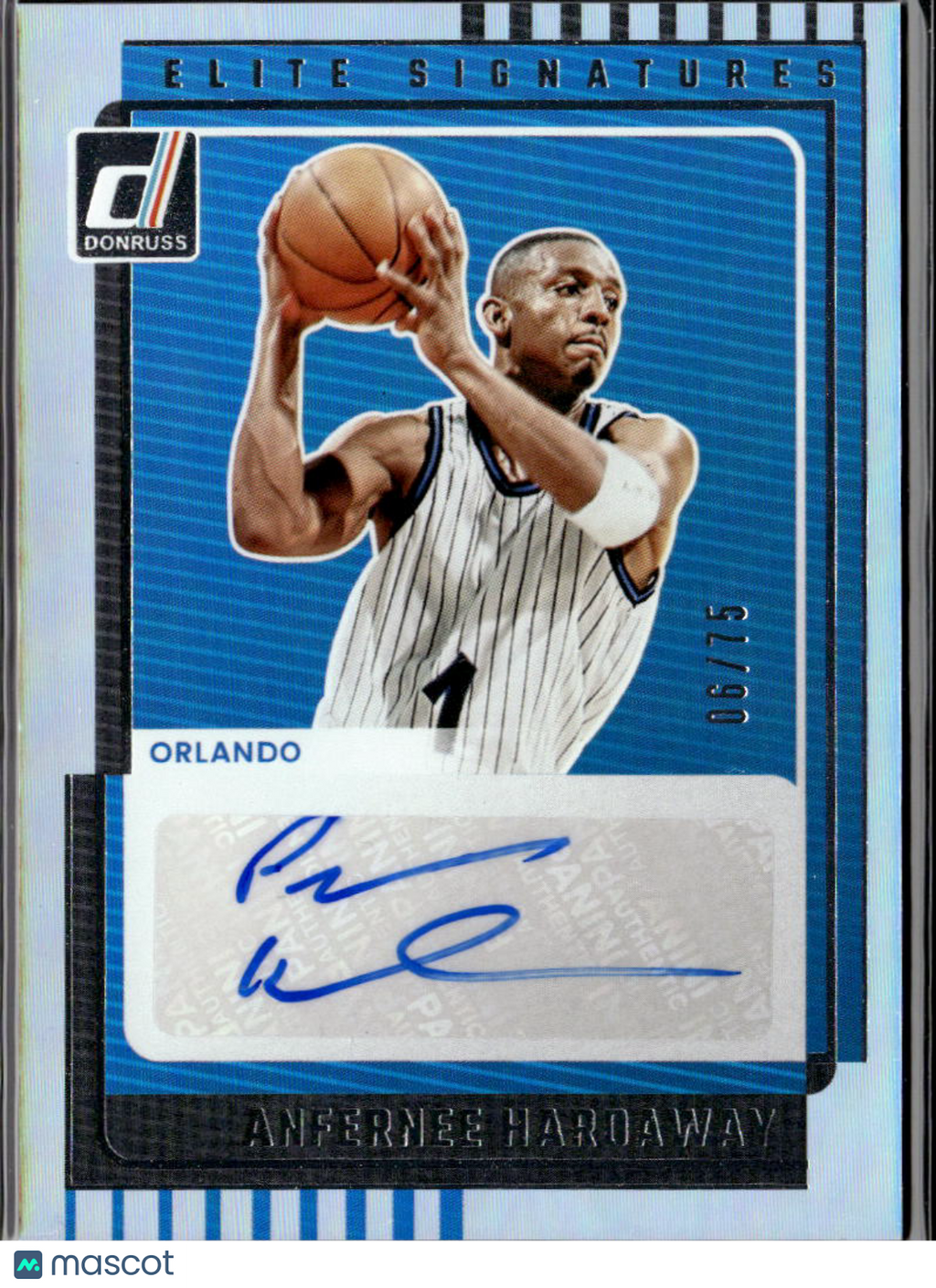 Anfernee Hardaway 2025 Donruss Auto Autograph Holo 6/75 Orlando Magic