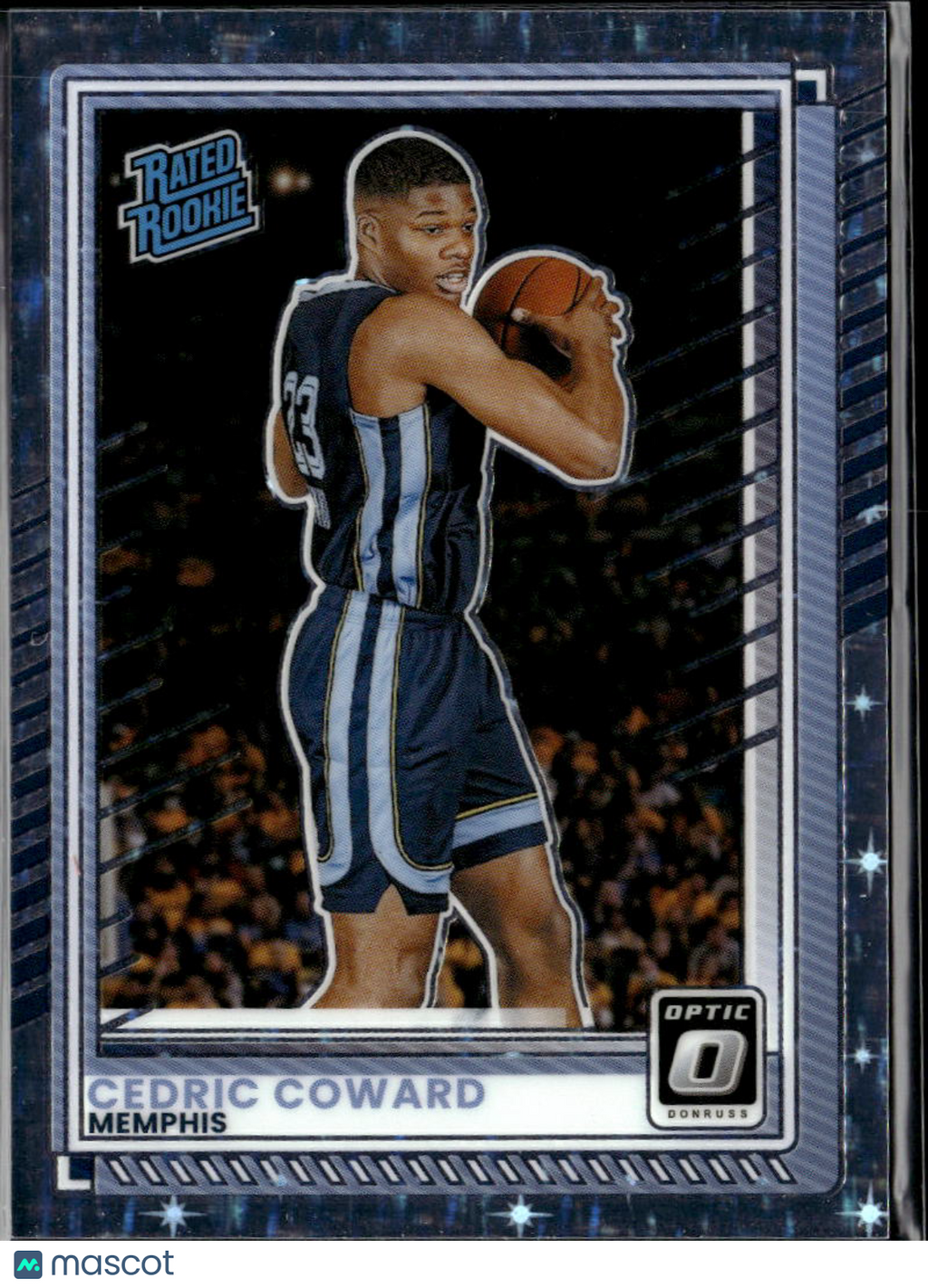 Cedric Coward 2025 Optic Rated Rookie Stars Prizm 114/149 Memphis Tigers