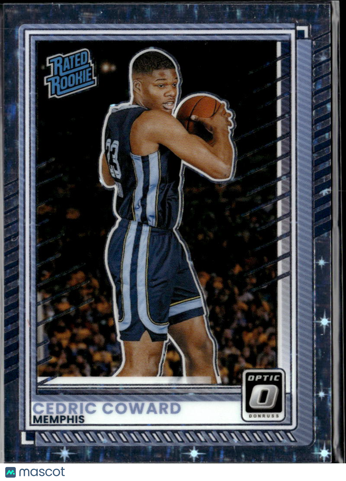 Cedric Coward 2025 Optic Rated Rookie Stars Prizm 114/149 Memphis Tigers