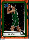 Hugo Gonzalez 2025 Donruss Rated Rookie Orange RC 56/99 Boston