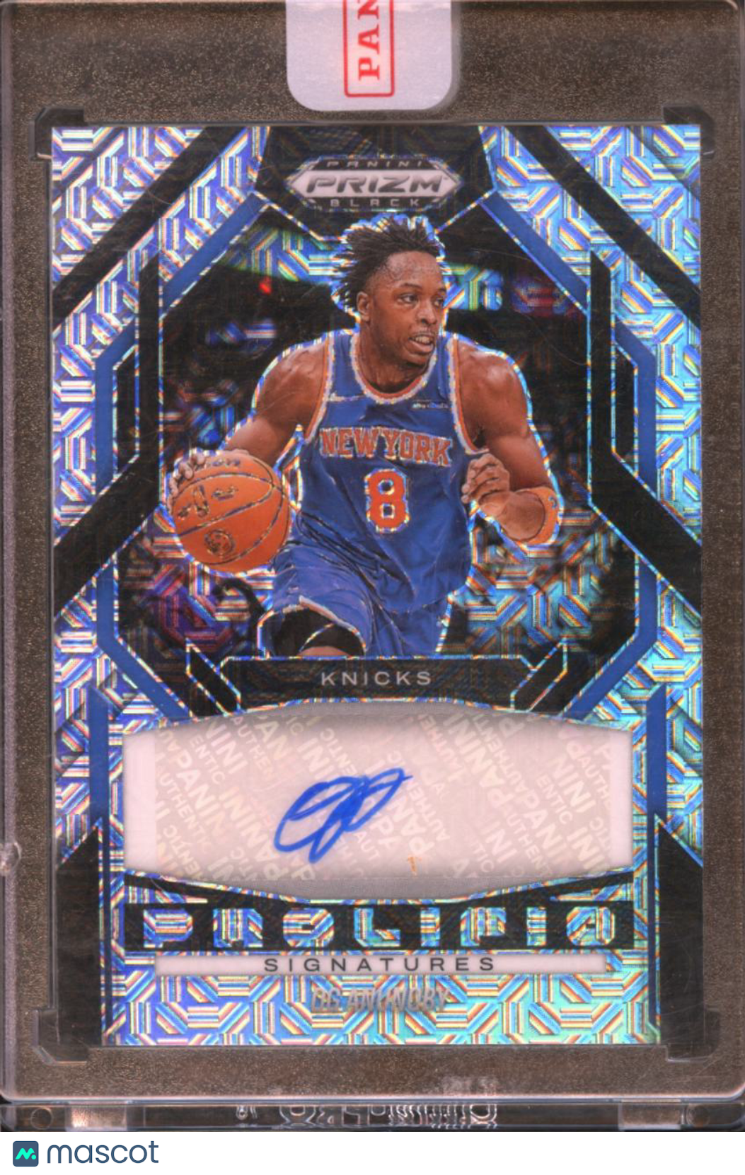 OG Anunoby 2024-25 Prizm Prolific Auto Autograph Mojo 16/25 New York Knicks