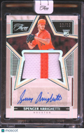Spencer Arrighetti 2024 Panini Three and Two Auto Autograph Patch 23/32 Astros