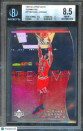 Michael Jordan 1997-98 Upper Deck Teammates Die-Cut Chicago Bulls #T7 BGS 8.5