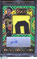Keyonte George 2023-24 Select Auto Autograph Patch Ermerald RC 5/5 Utah Jazz