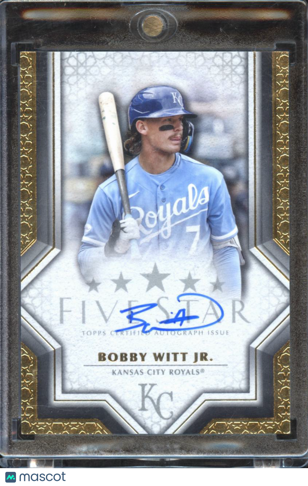 Bobby Witt Jr. 2023 Topps Five Star On Card Auto Autograph Kansas City Royals