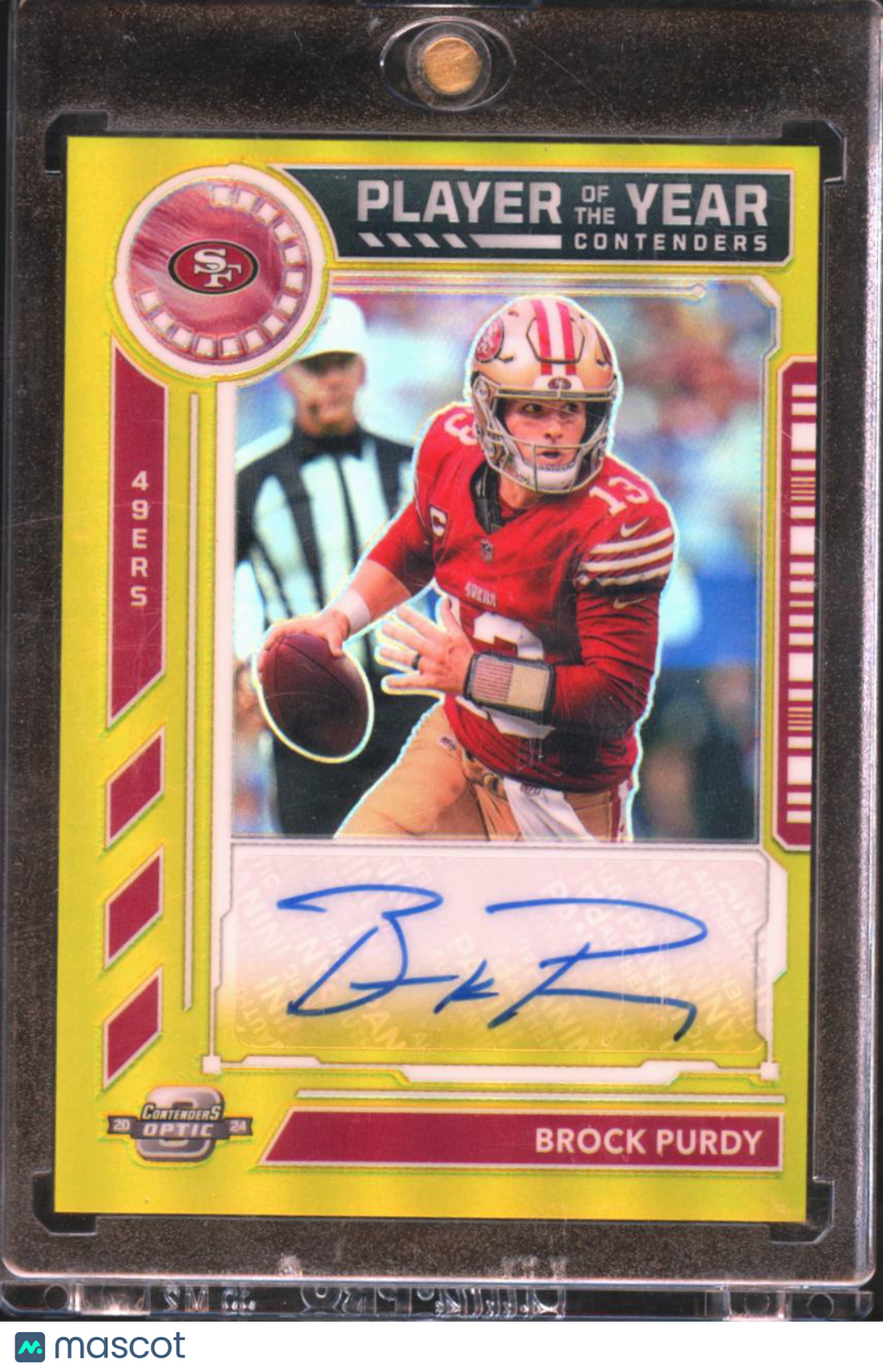 Brock Purdy 2024 Contenders Optic GOLD Auto Autograph 10/10 San Francisco 49ers
