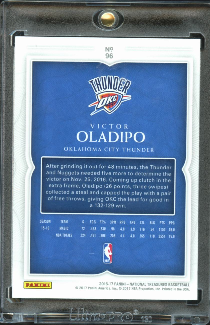 Victor Oladipo 2017 Panini National Treasures /10 Oklahoma City Thunder