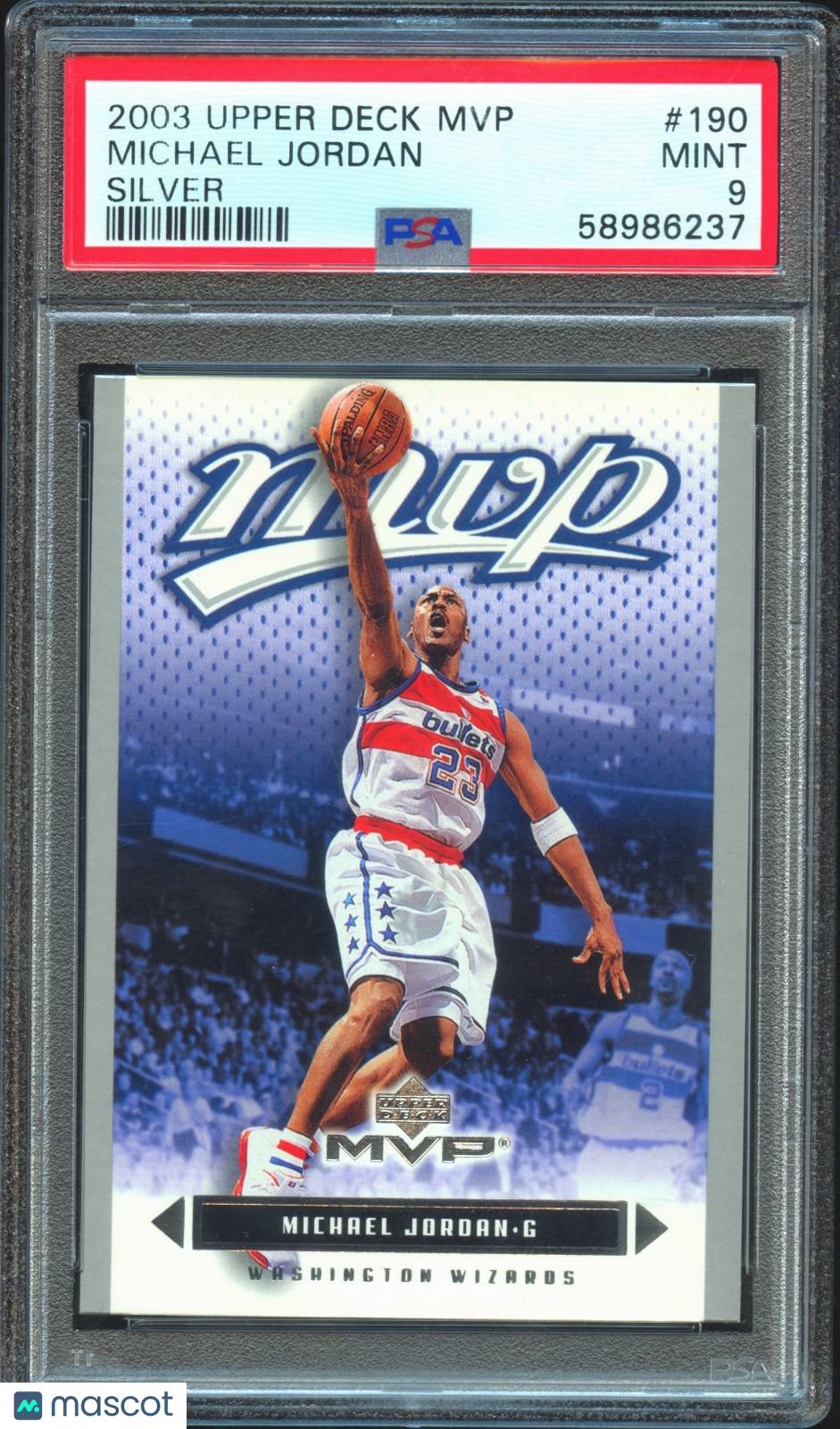 Michael Jordan 2003 Upper Deck MVP Silver PSA 9