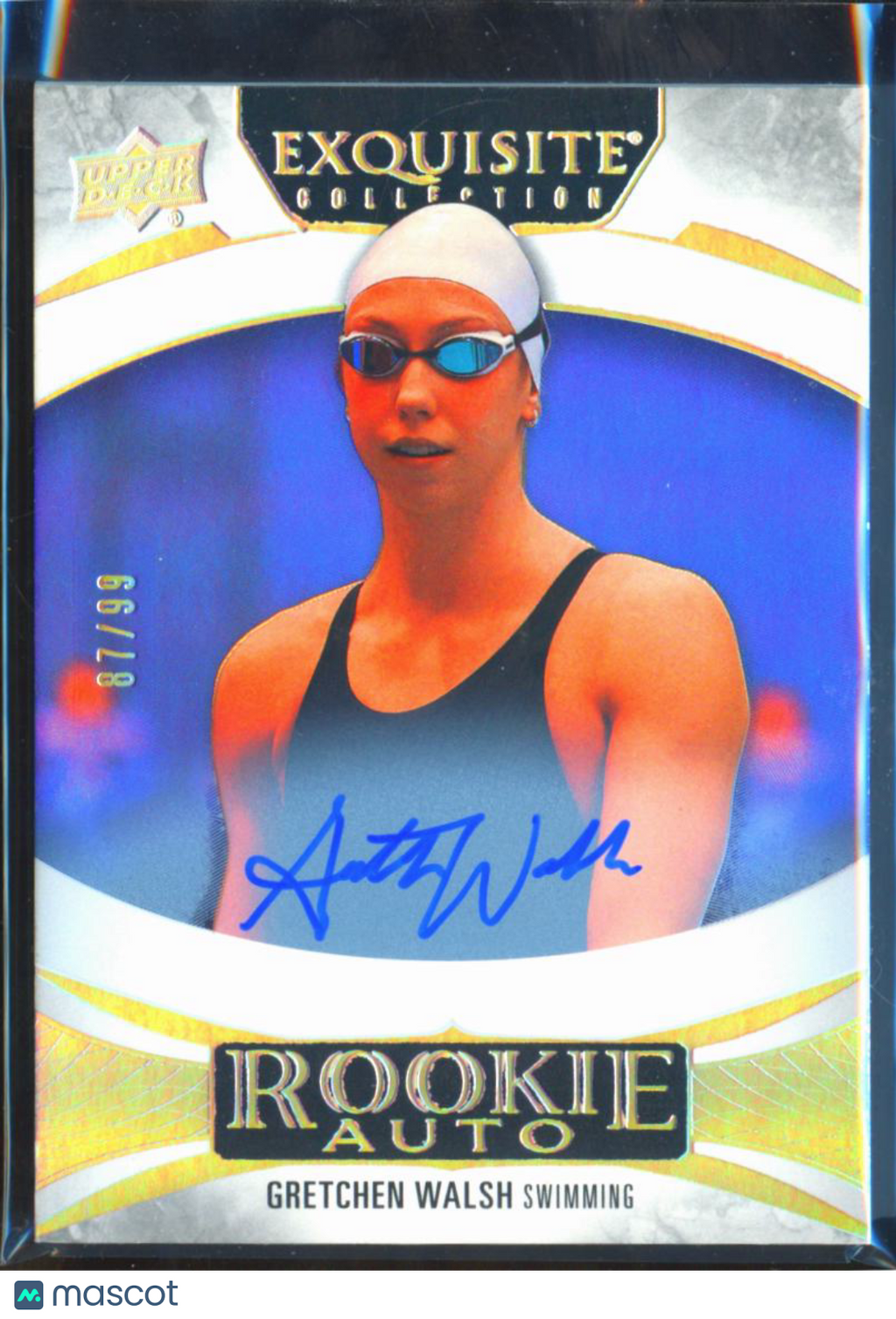 Gretchen Walsh 2025 Upper Deck Exquisite Auto Autograph Rookie RC 87/99