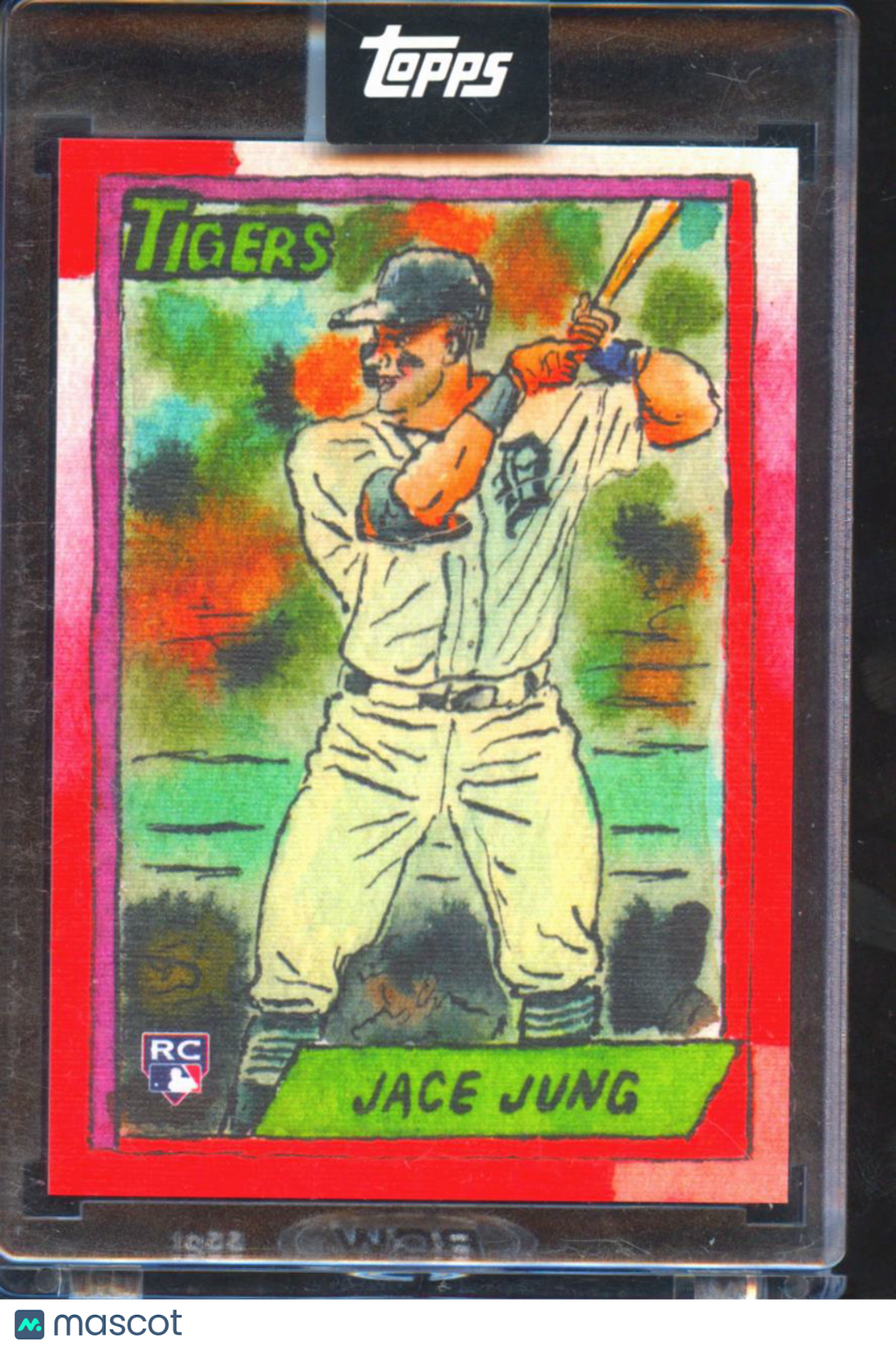 Jace Jung 2025 Topps Shoebox Treasures Box Topper Canvas SSP RC Detroit Tigers