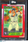 Jace Jung 2025 Topps Shoebox Treasures Box Topper Canvas SSP RC Detroit Tigers