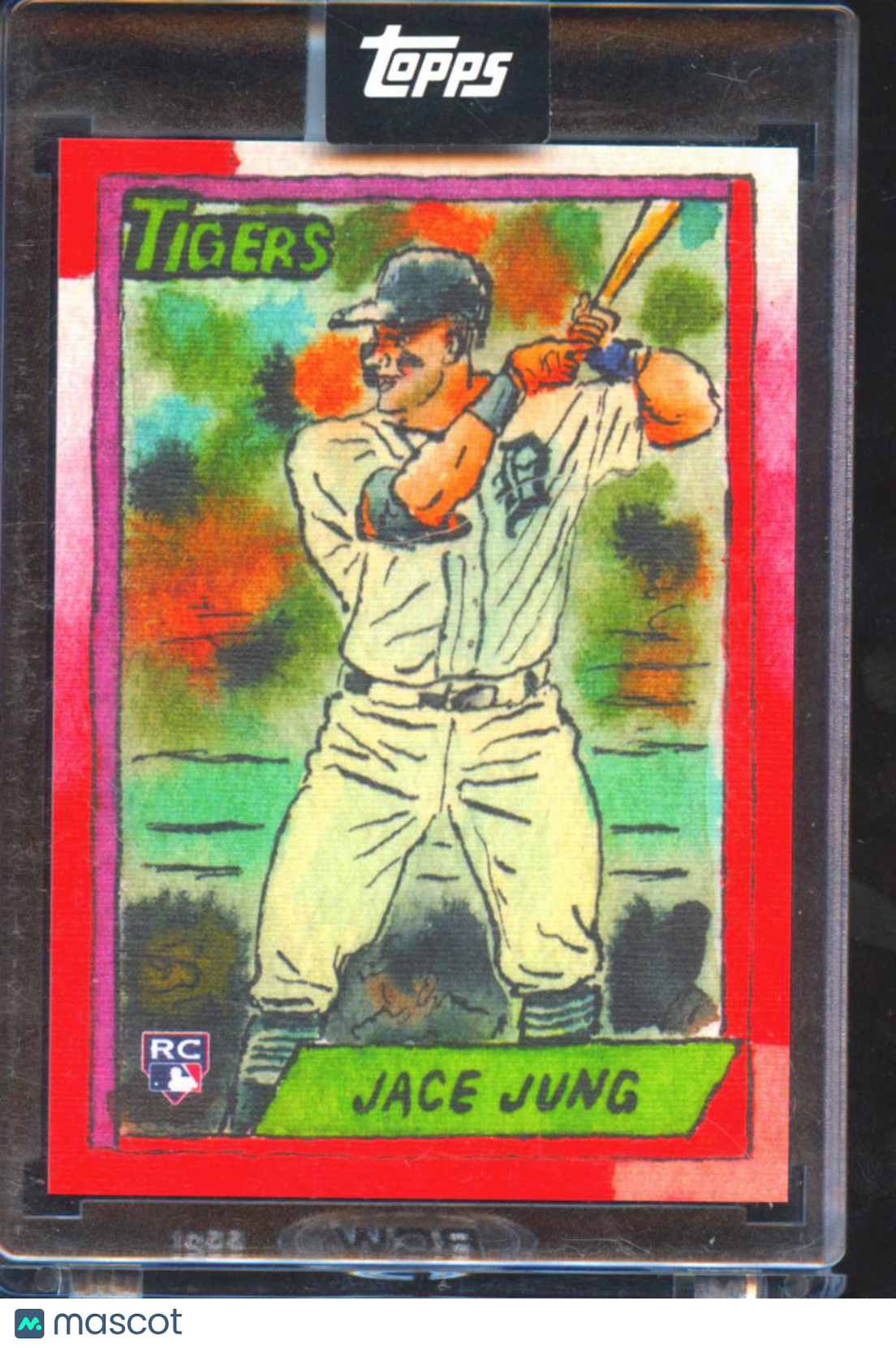 Jace Jung 2025 Topps Shoebox Treasures Box Topper Canvas SSP RC Detroit Tigers