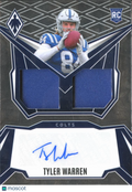 Tyler Warren 2025 Phoenix Auto Autograph Patch RC 88/249 Indianapolis Colts