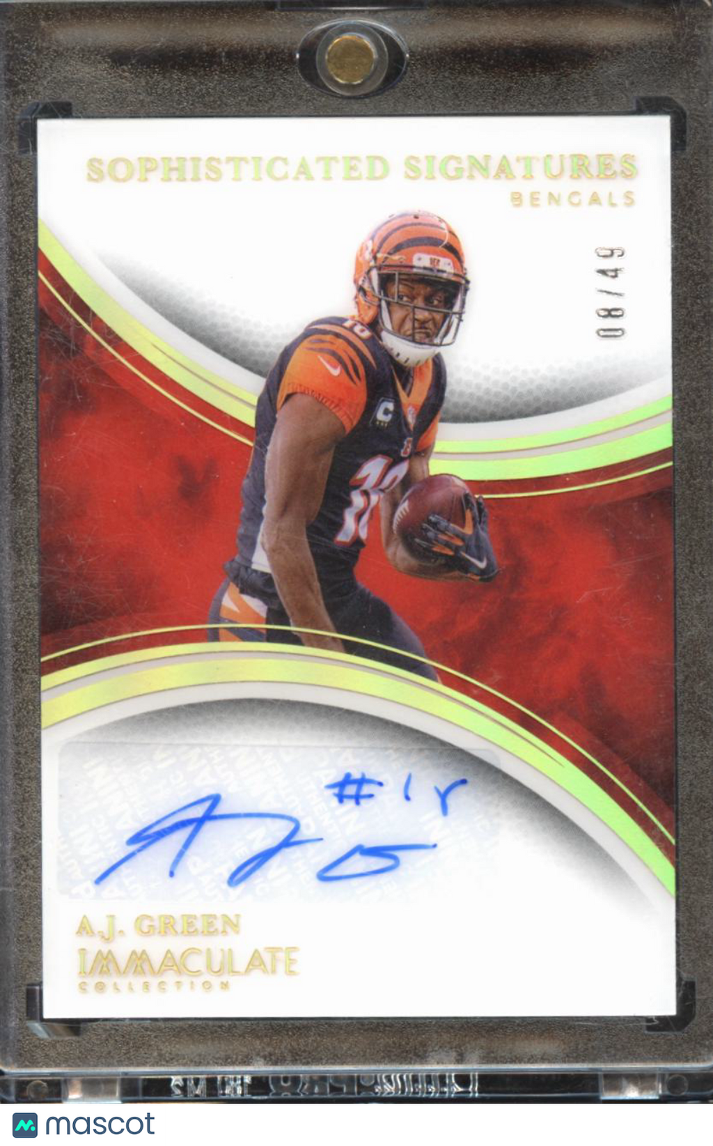A.J. Green 2025 Immaculate Auto Autograph 8/49 Cincinnati Bengals