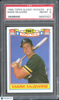 Mark Mcgwire 1988 Topps Glossy Rookies PSA 8