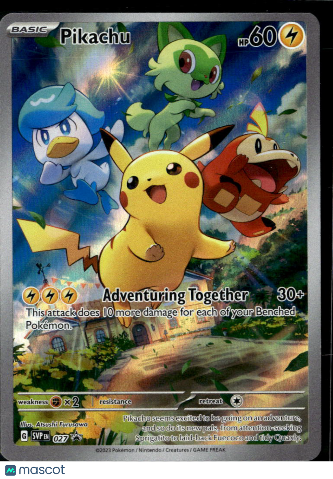 Pikachu 2023 Journey Together Holo Black Star Promo FA #SVP EN 027
