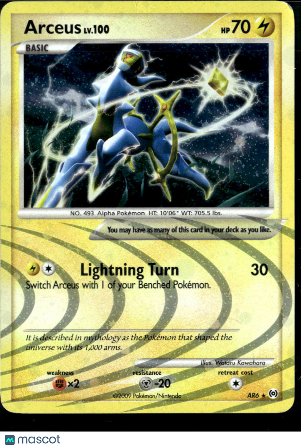 Arceus 2014 Platinum – Arceus Holo Rare #AR6