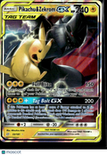 Pikachu & Zekrom GX 2019 Team Up Holo Rare #33/181