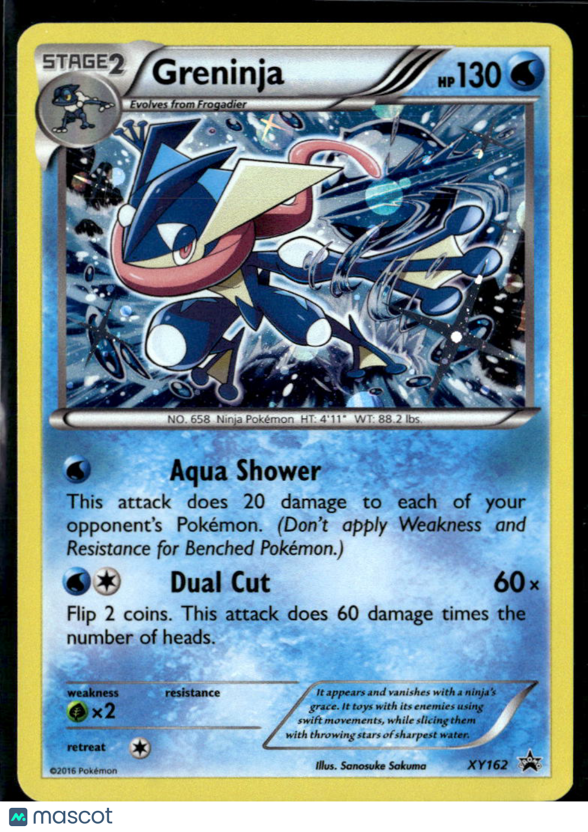 Greninja 2016 XY Holo Black Star Promo #XY162