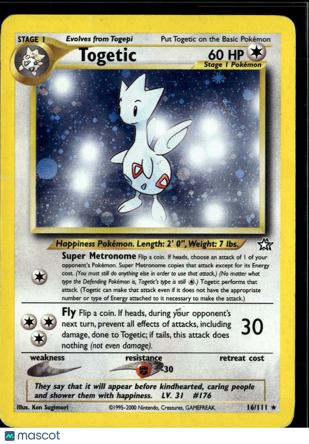 Togetic 2000 Neo Genesis Holo Rare #16/111