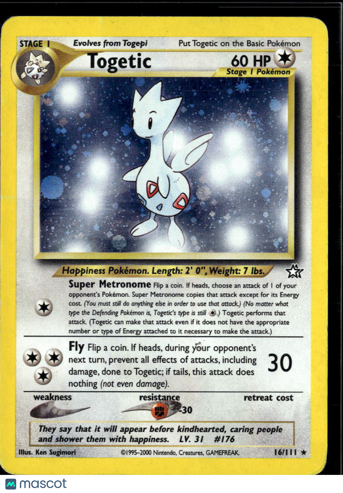 Togetic 2000 Neo Genesis Holo Rare #16/111