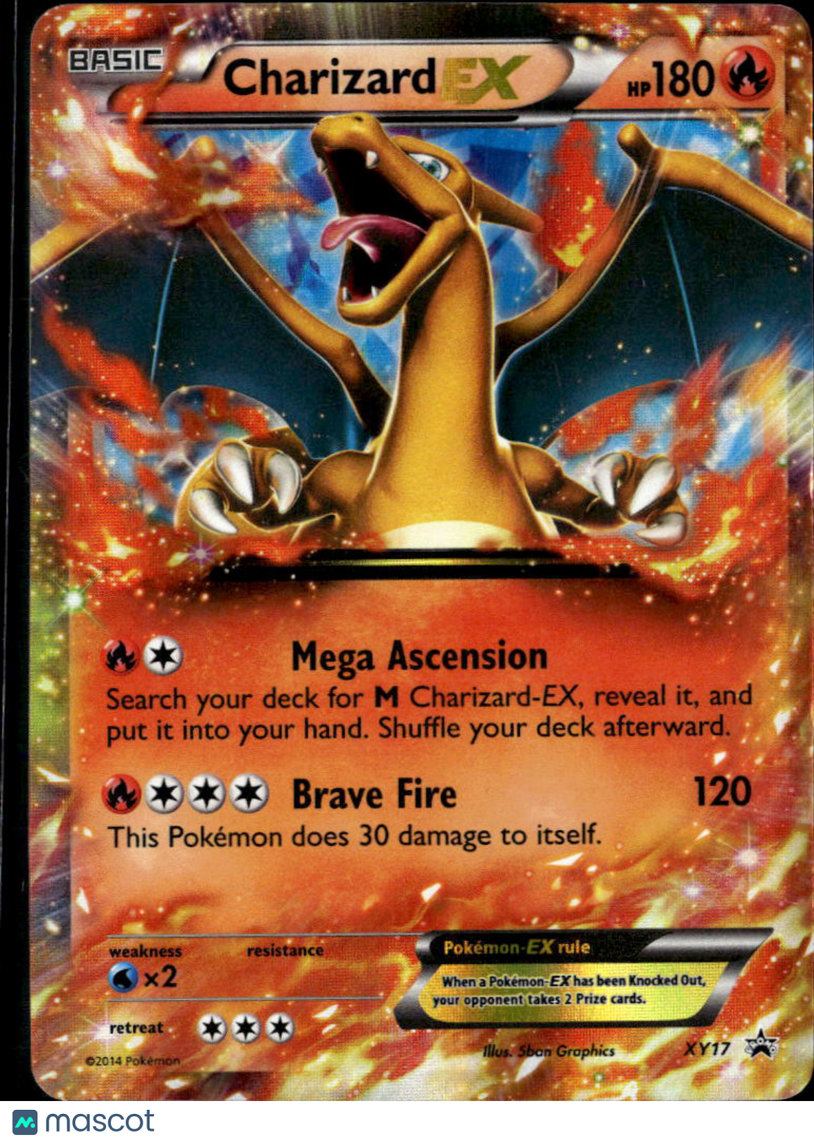 Charizard EX 2014 XY Holo Black Star Promo FA #XY17