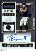 Tyson Bagent 2023 Contenders Playoff Auto Autograph RC 110/149 Chicago Bears