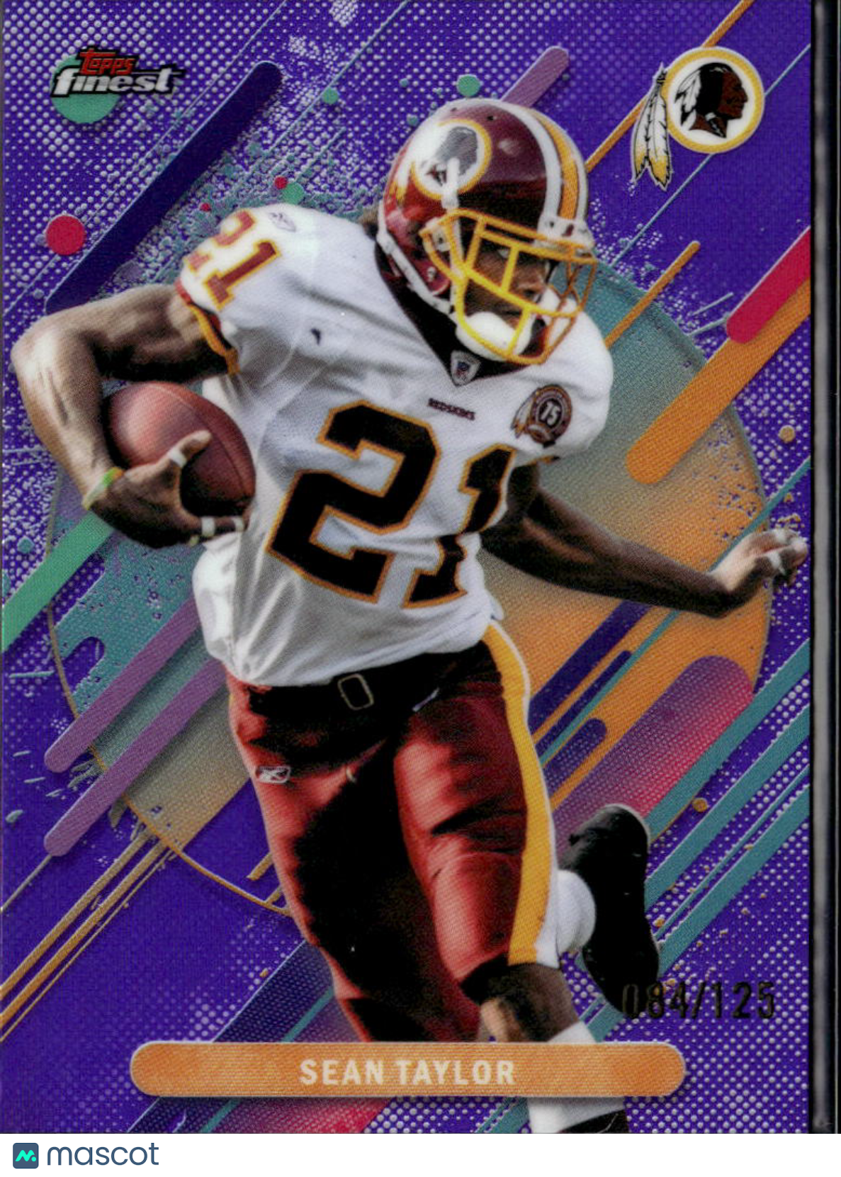 Sean Taylor 2025 Topps Finest Purple Refractor RARE 84/125 Washington Redskins