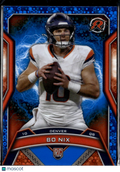 Bo Nix 2025 Topps Resurgence Blue Disco Refractor Rookie RC Denver Broncos