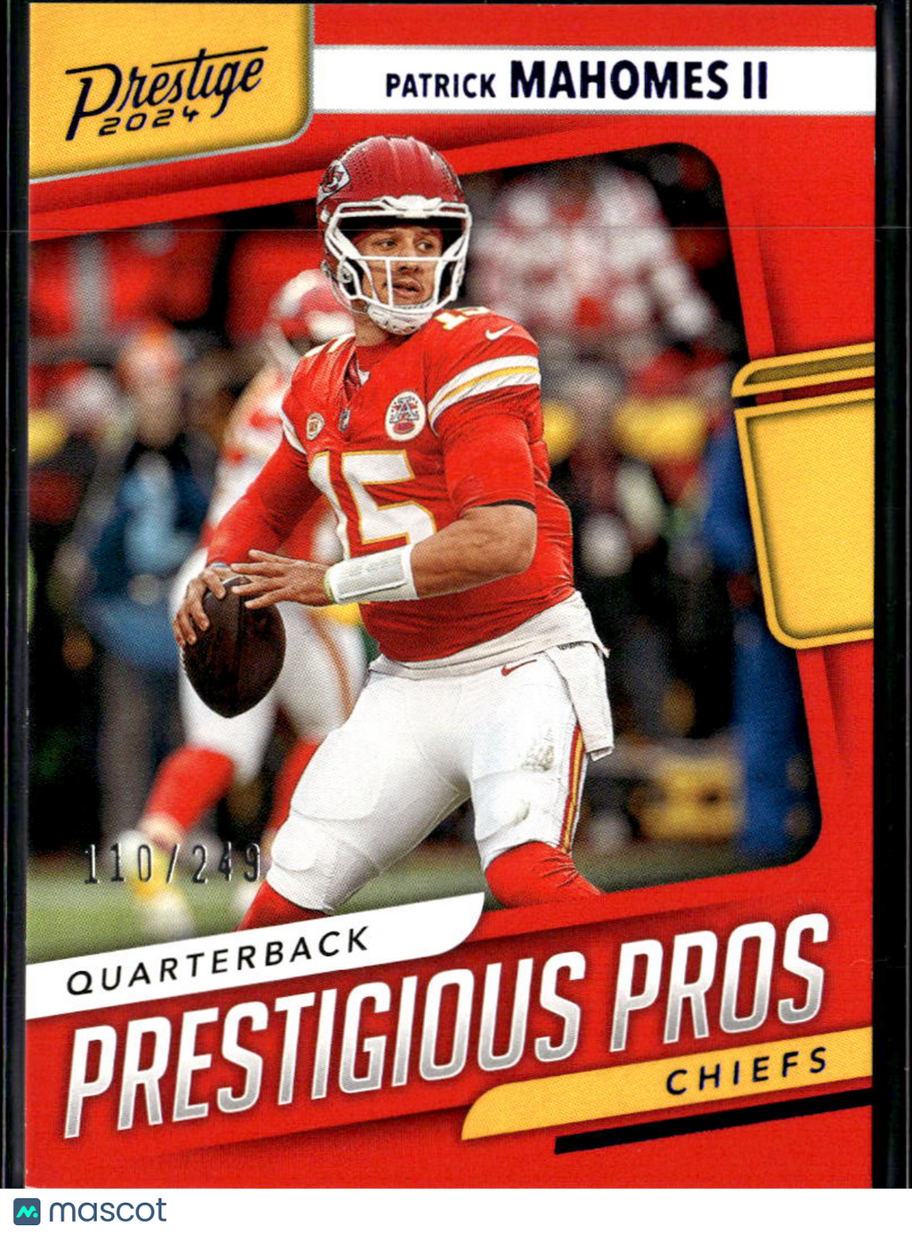 Patrick Mahomes II 2024 Prestige Prestigious Pros BLUE 110/249 KC Chiefs