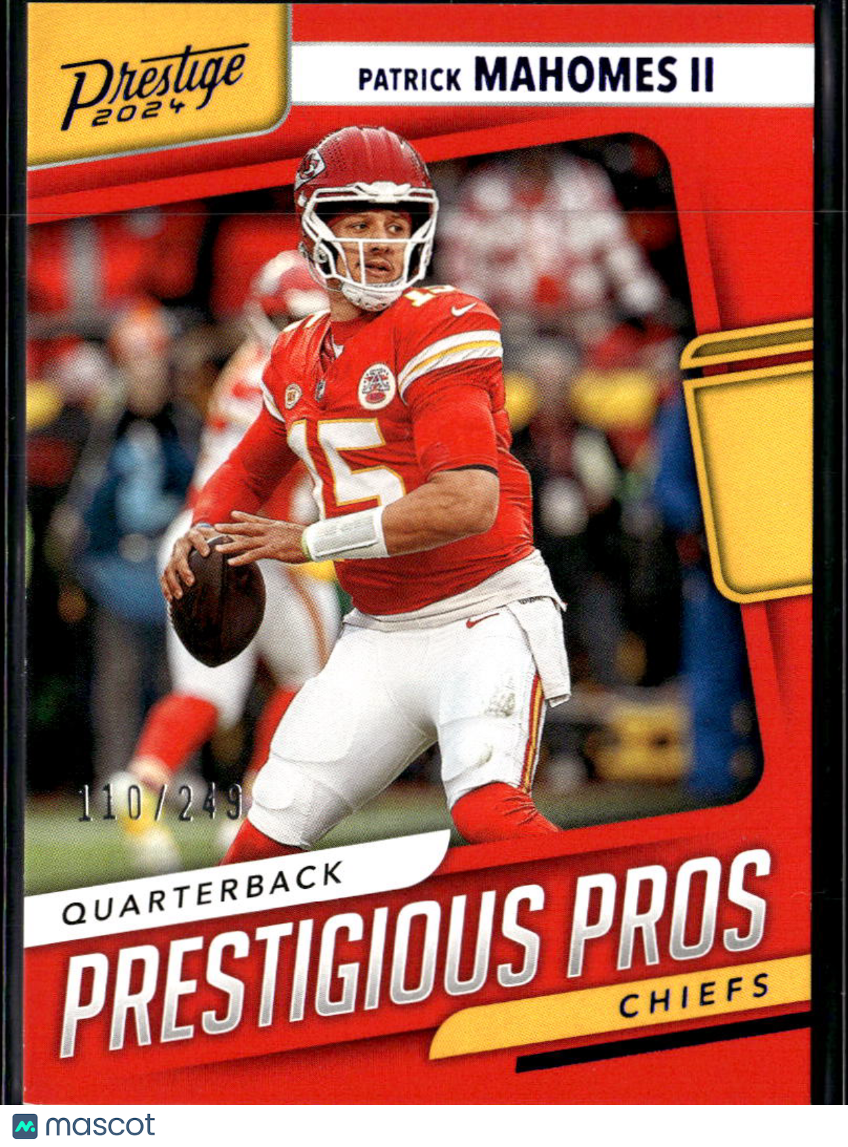 Patrick Mahomes II 2024 Prestige Prestigious Pros BLUE 110/249 KC Chiefs