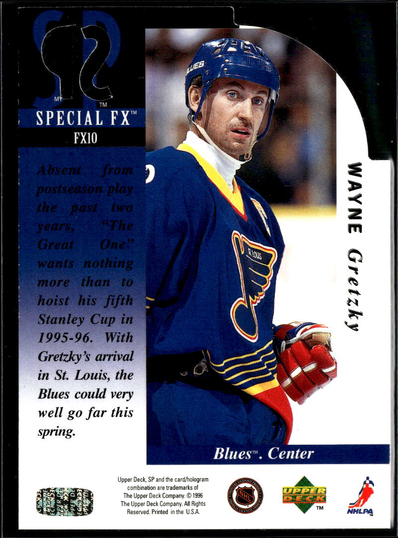 Wayne Gretzky 1996 Upper Deck SP Special FX St. Louis Blues