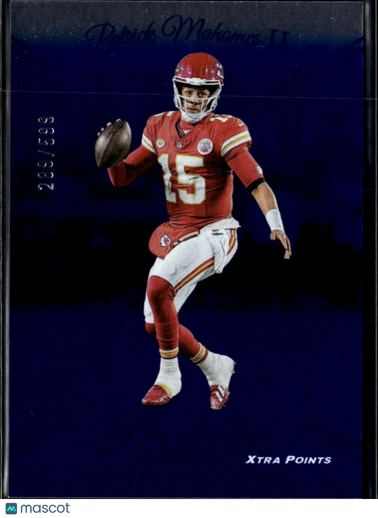 Patrick Mahomes II 2024 Prestige Blue Xtra Points 283/599 Kansas City Chiefs