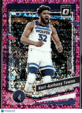 Karl-Anthony Towns 2023-24 Optic Pink Disco 9/25 Minnesota Timberwolves