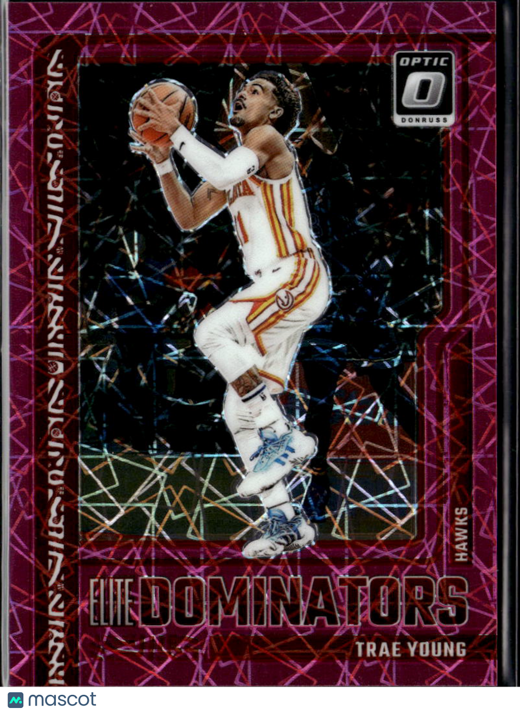 Trae Young 2023-24 Optic Elite Dominators Pink Velocity Prizm 29/79 Hawks