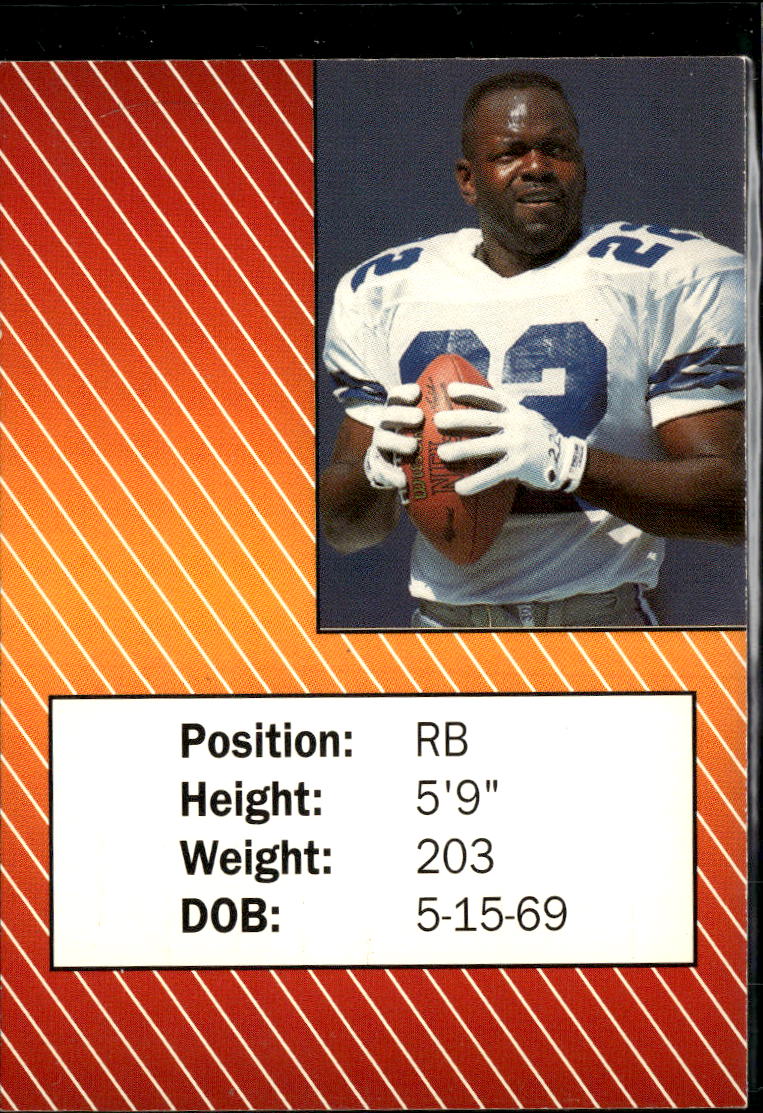 Emmitt Smith Wheaties Football Card Gold Foil Dallas Cowboys