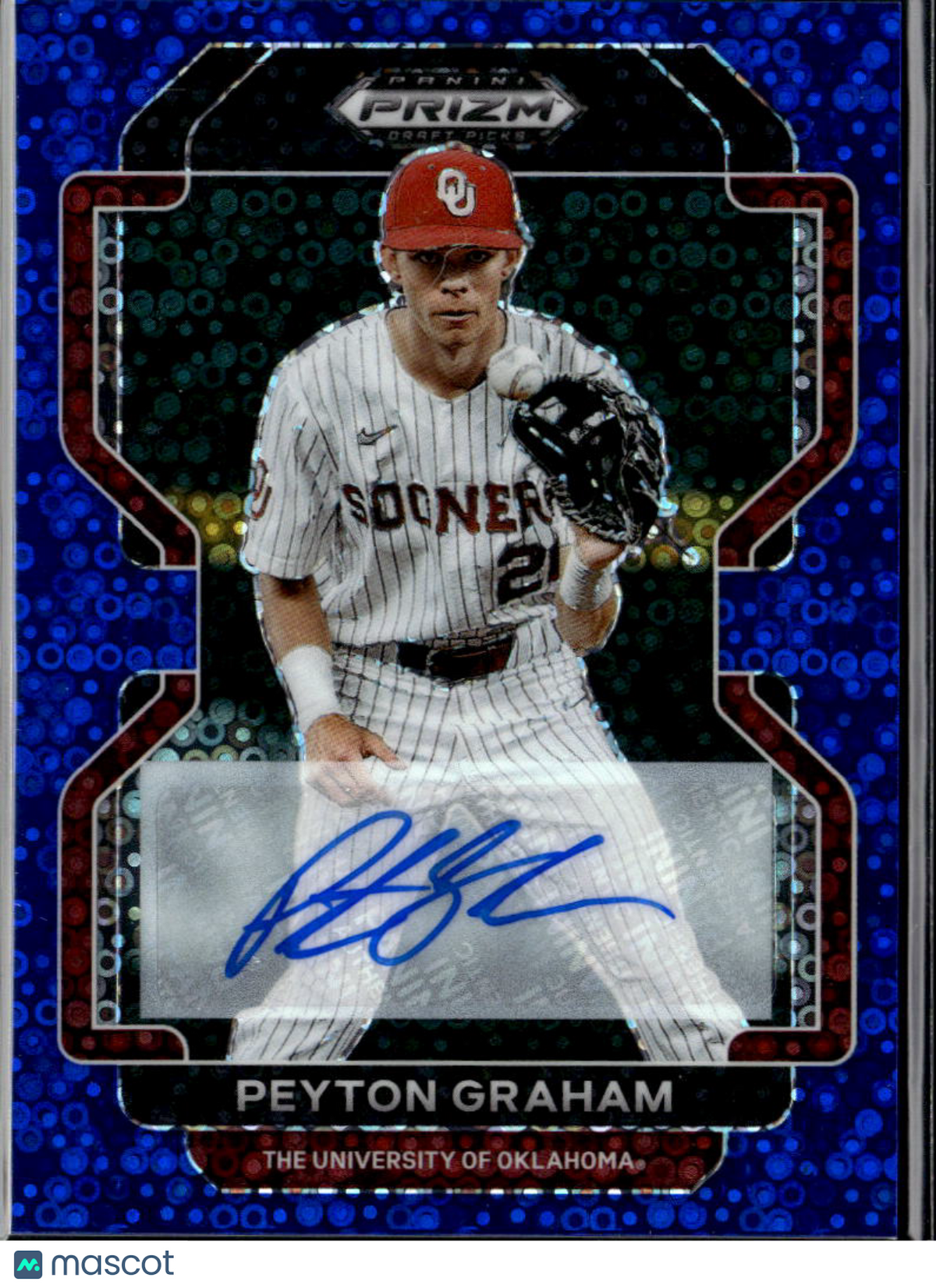 Peyton Graham 2022 Prizm Draft Auto Autograph RC 4/25 Oklahoma Sooners