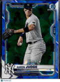 Aaron Judge 2021 Bowman Chrome Sapphire Refractor #25 New York Yankees