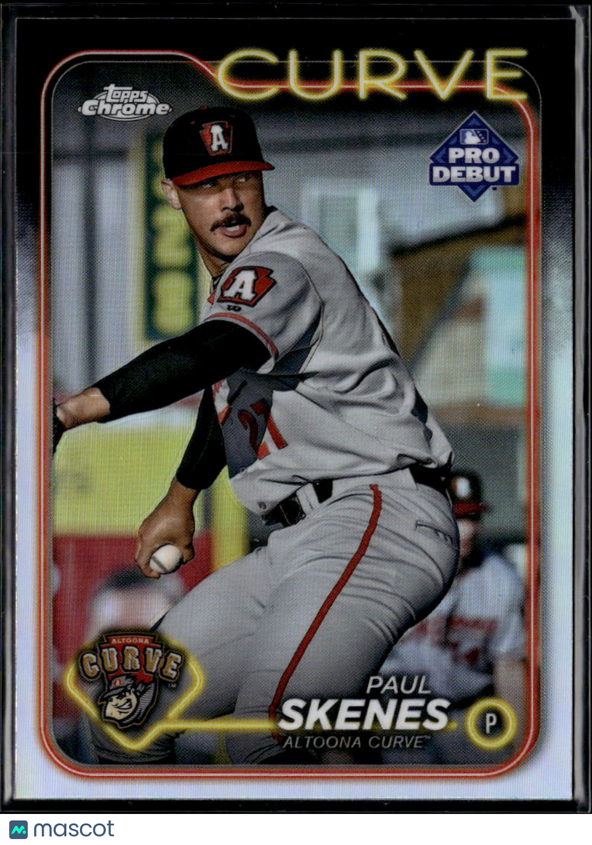 Paul Skenes 2024 Topps Chrome Pro Debut Altoona Curve