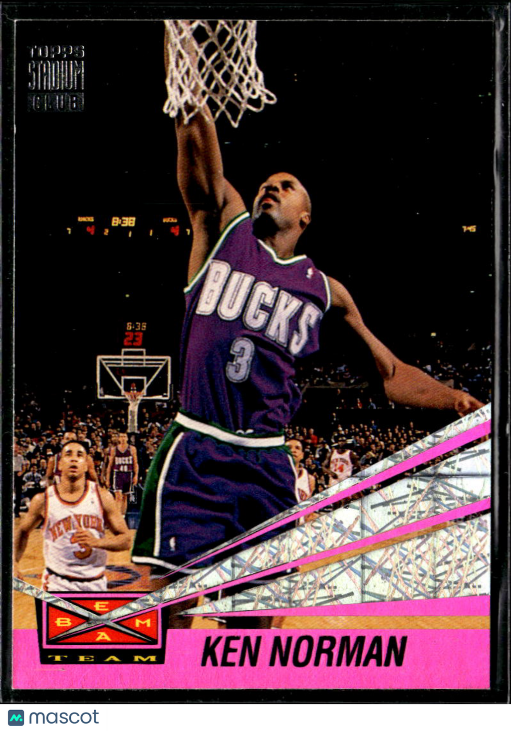 Ken Norman 1994 Topps Stadium Club Beam Team Milwaukee Bucks