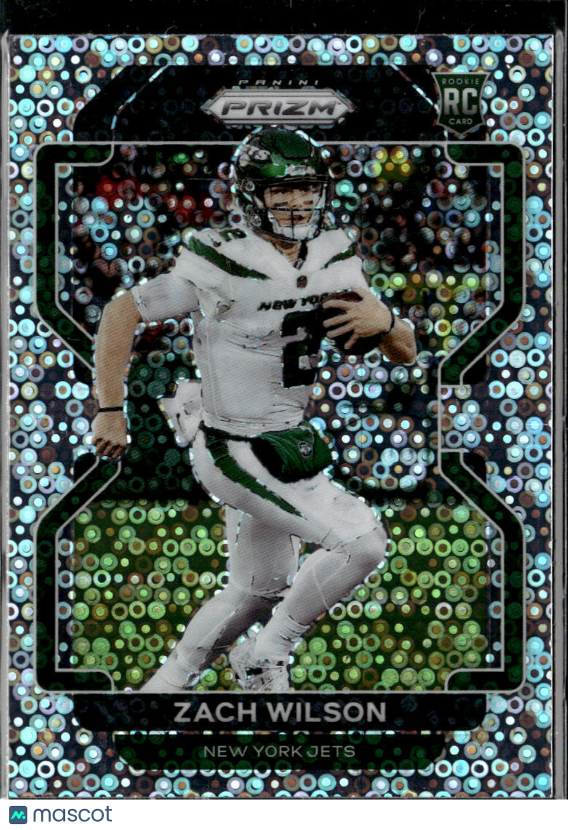 Zach Wilson 2021 Panini Prizm RC Disco New York Jets