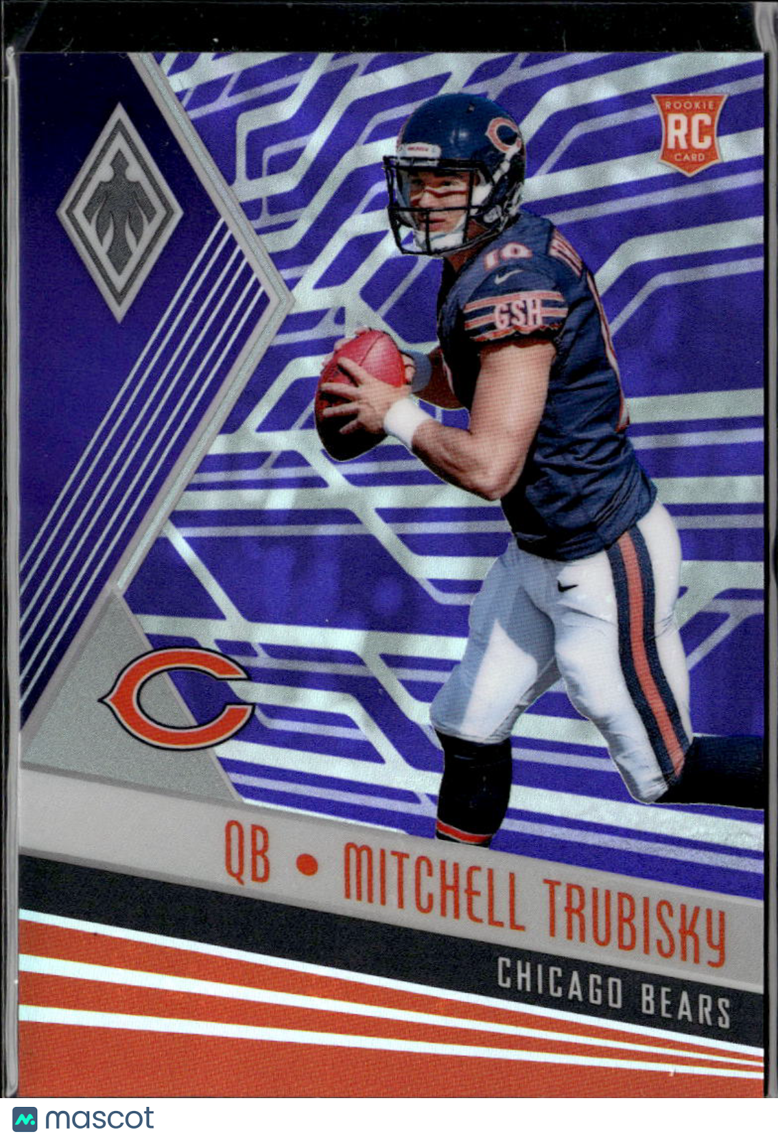 Mitchell Trubisky 2017 Phoenix Purple Rookie RC 39/149 Chicago Bears