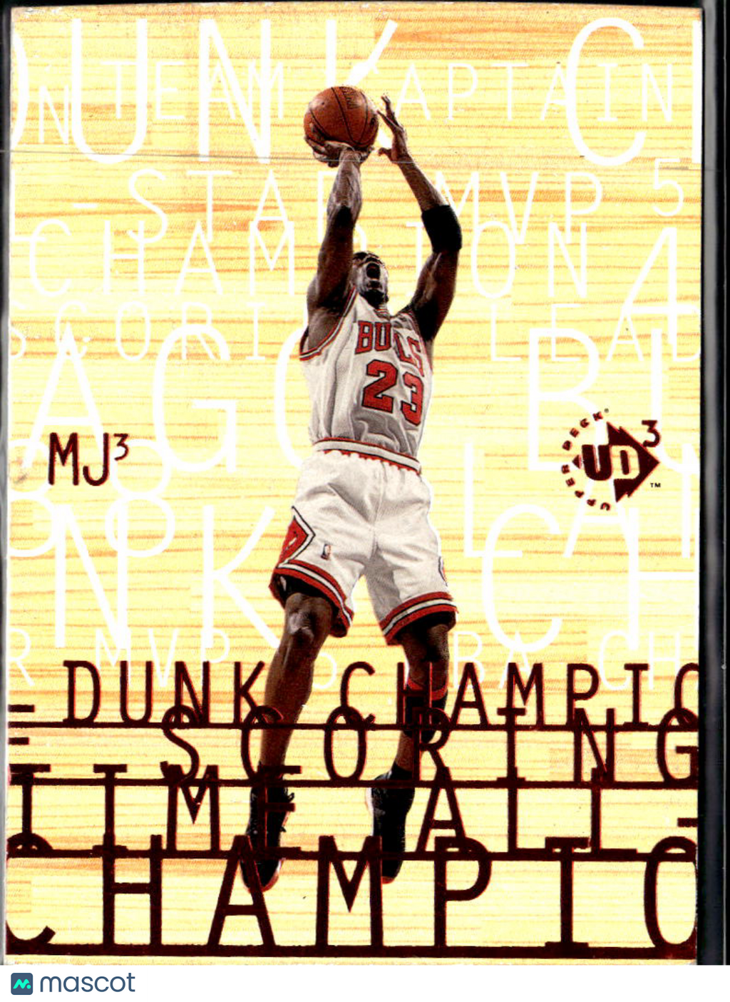 Michael Jordan 1997 Upper Deck UD3 Creased #MJ3 Chicago Bulls