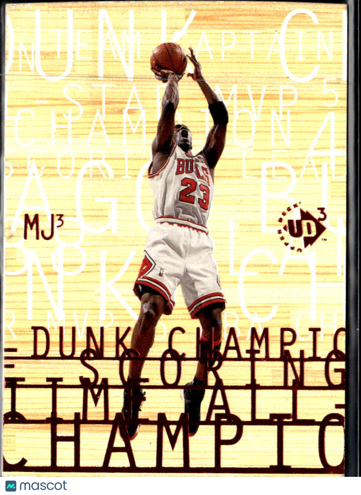 Michael Jordan 1997 Upper Deck UD3 Creased #MJ3 Chicago Bulls